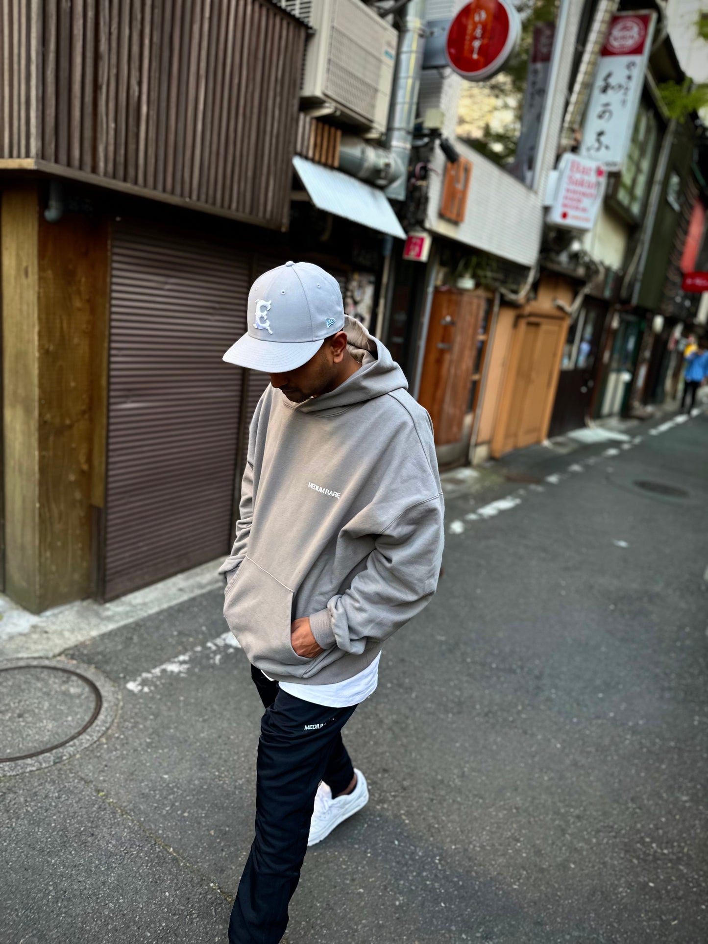 LOGO hoodie Grey
