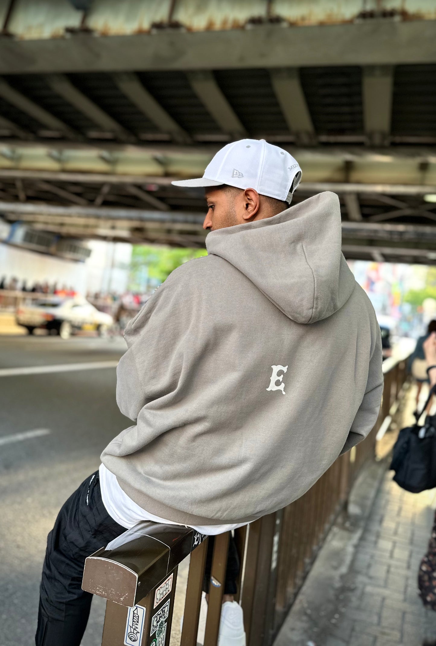 LOGO hoodie Grey
