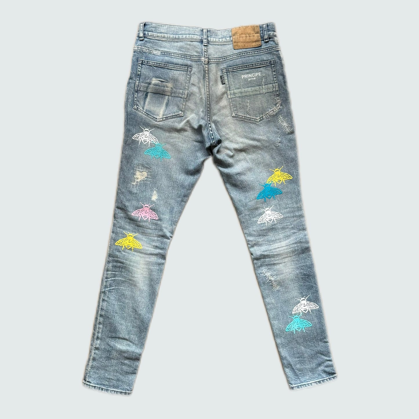 PRINCIPE prive X MEDIUM RARE - BEE MY “E”CRUSHED DENIM